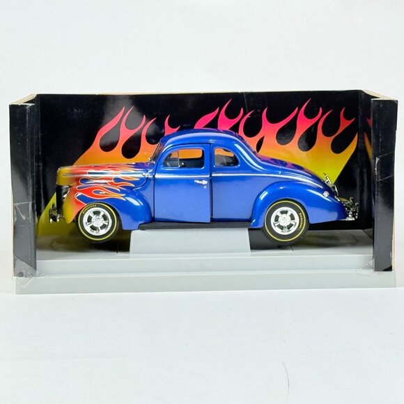 Ertl 1998 American Muscle 1:18 Scale 1940 Ford Street Rod Diecast Car Blue - Picture 1 of 9